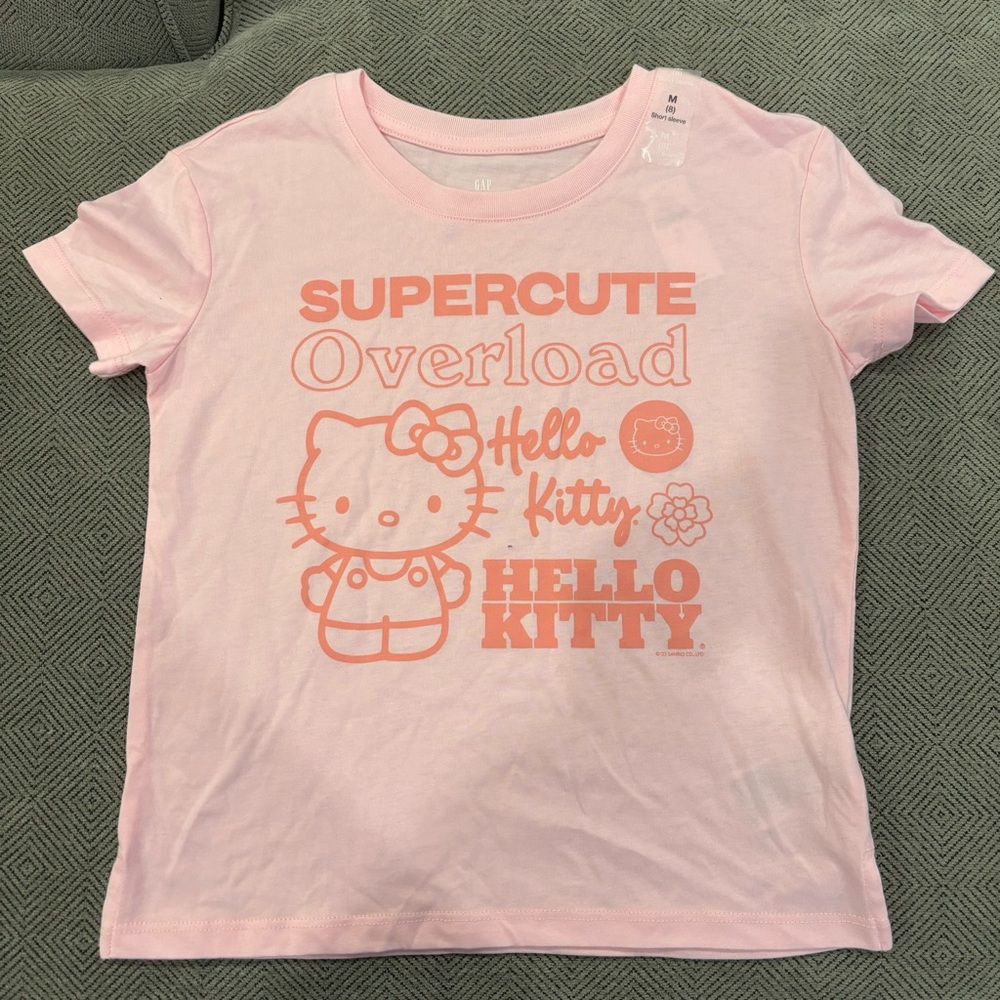 NWT Gap Pink Hello Kitty Short Sleeve T-shirt